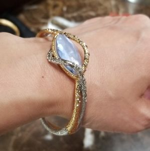 Alexis Bittar Semi Precious Gemstone Cuff Bracelet